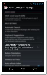 Search History Autocomplete