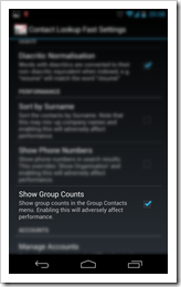 Settings - Show Group Counts